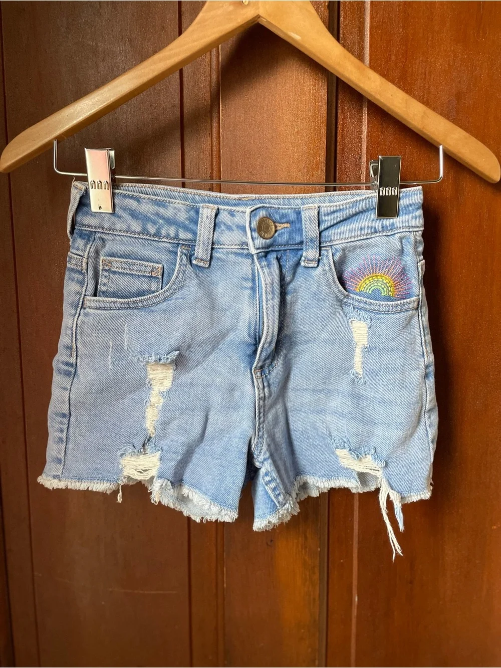 Justice girls size 10 denim shorts